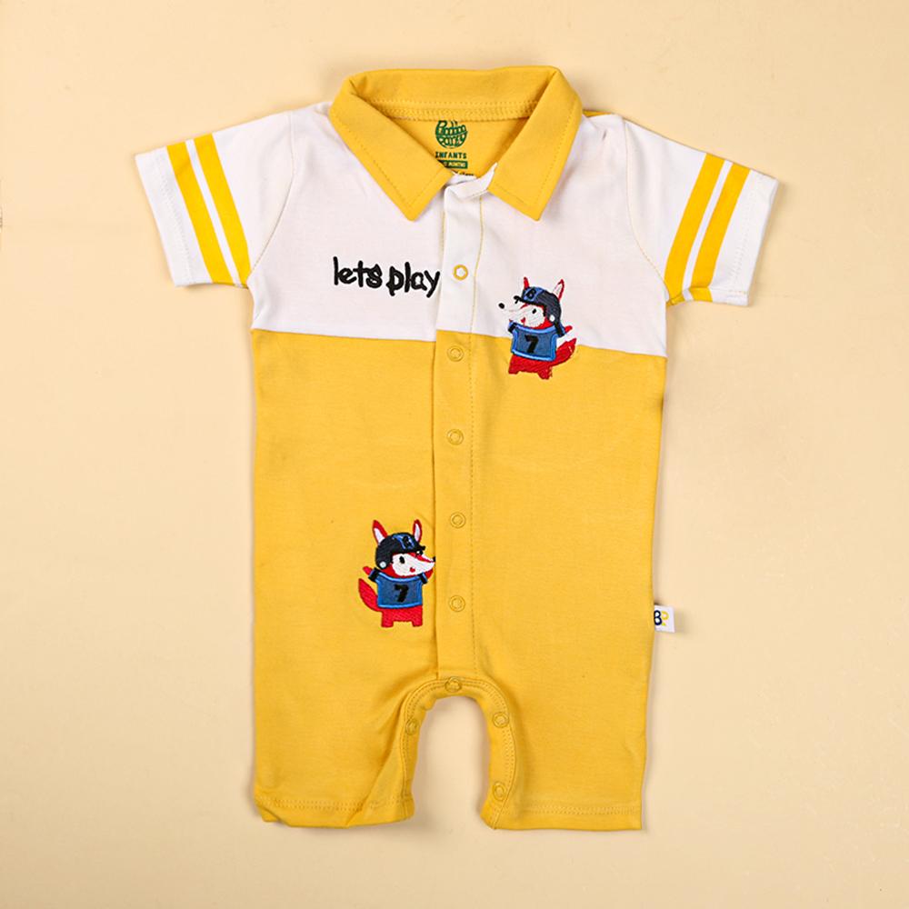 Lets Play Romper For Boys - Yellow (IS-73)